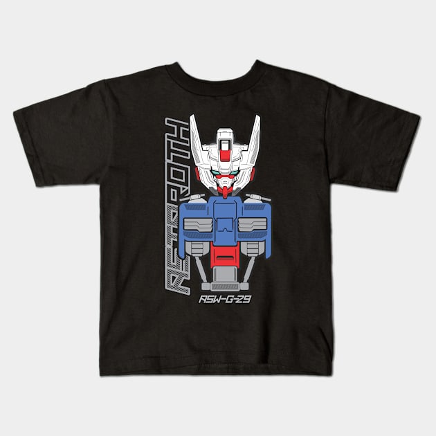 gundam astaroth Kids T-Shirt by Mexha_project